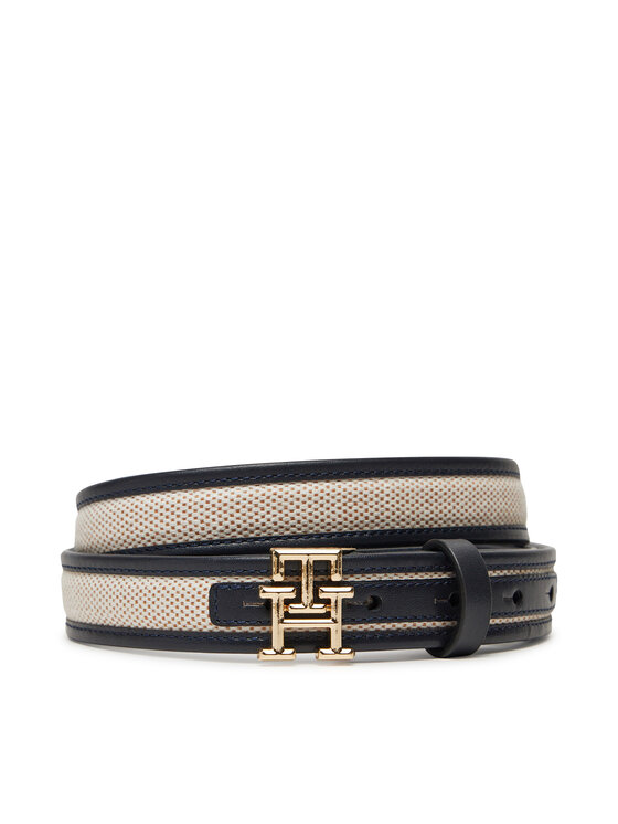 

Женский ремень Th Logo 2.5 Canvas AW0AW17249 Tommy Hilfiger, синий