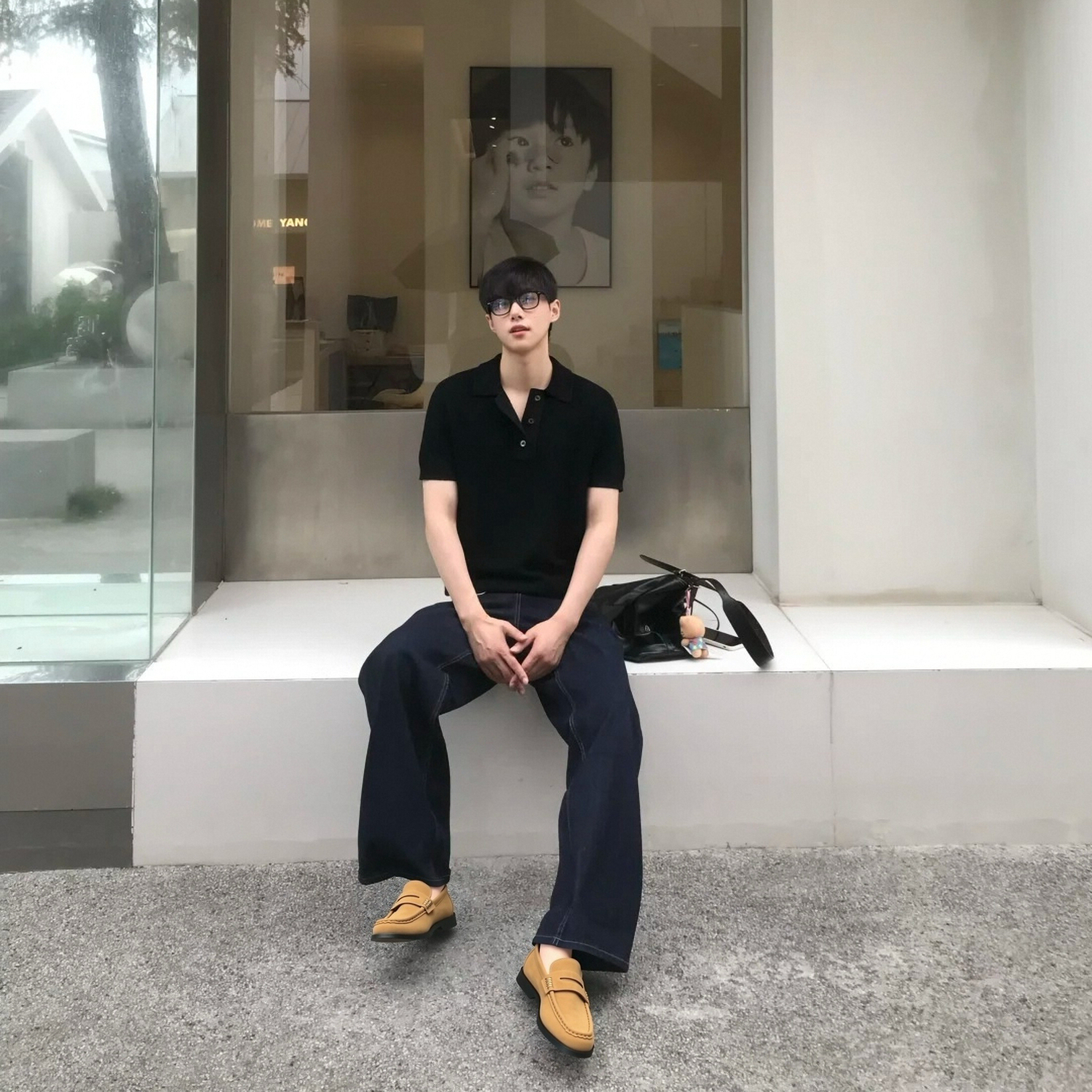 Hong Kong Meng Лоферы на низком каблуке мужские хаки, цвет Khaki — фото 4