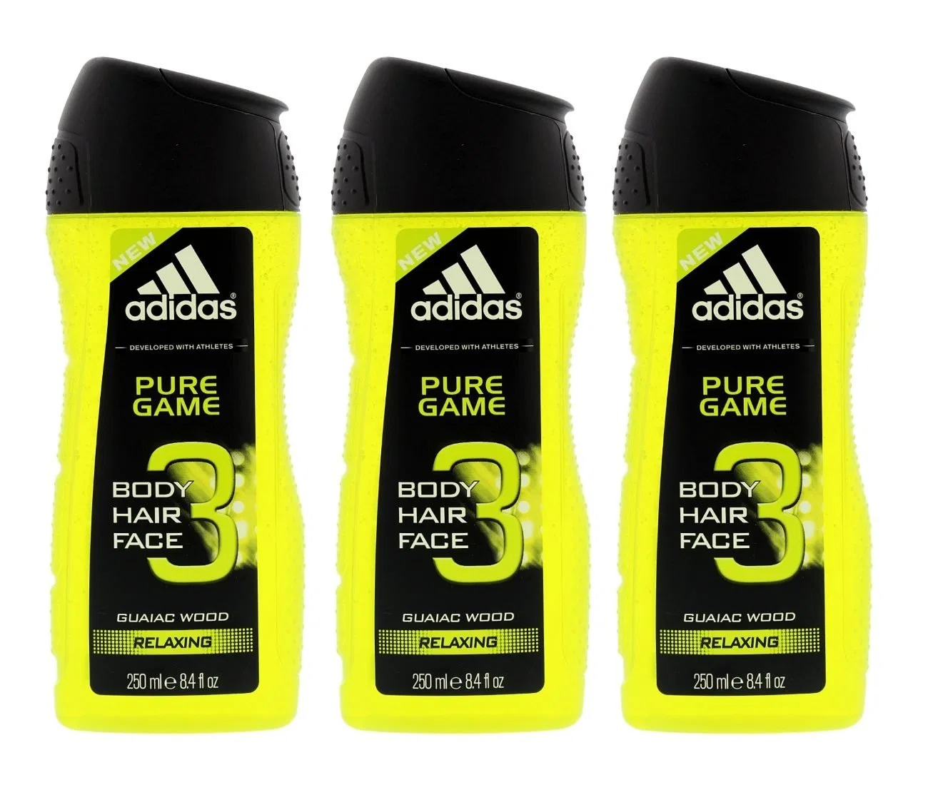 Гель для душа, шампунь и средство для умывания 3-в-1 «Pure Game» от Adidas Adidas