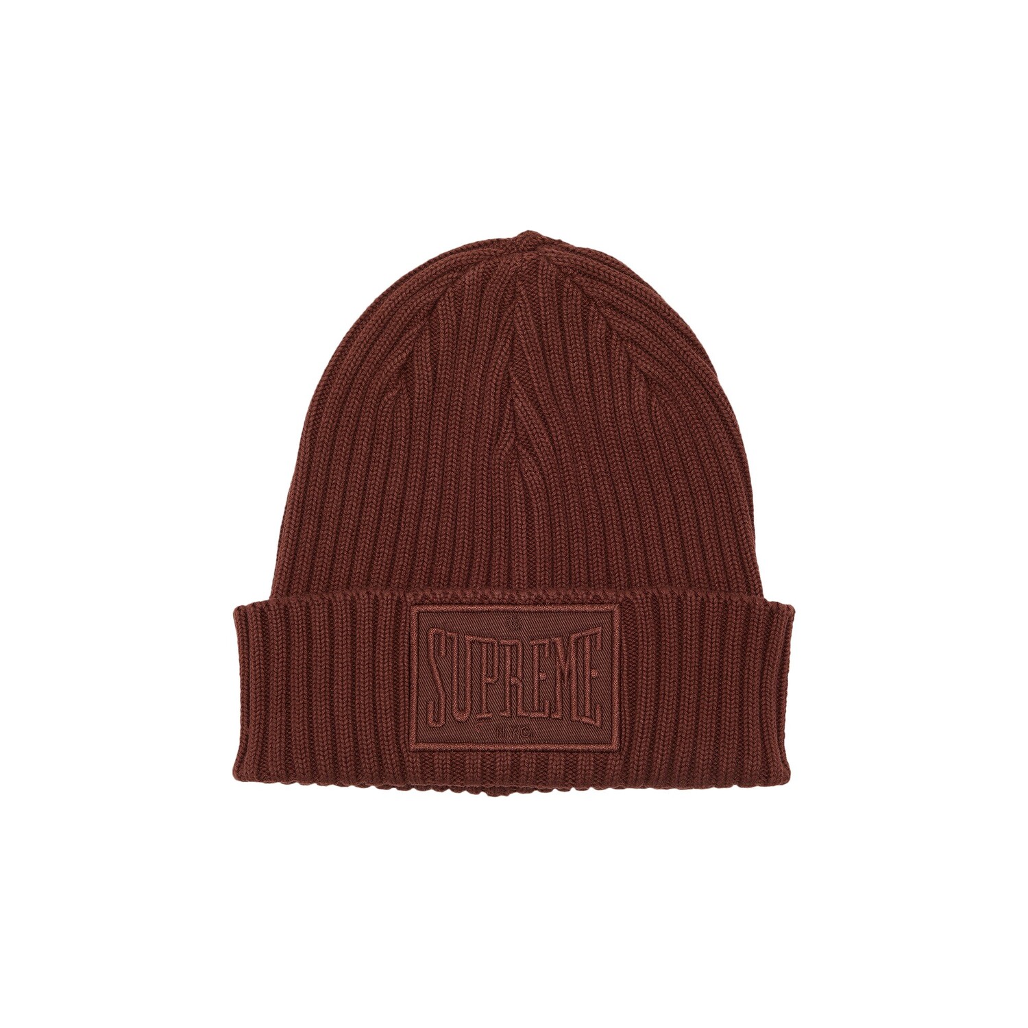 

Шапка-бини Supreme Overdyed Patch, Коричневая