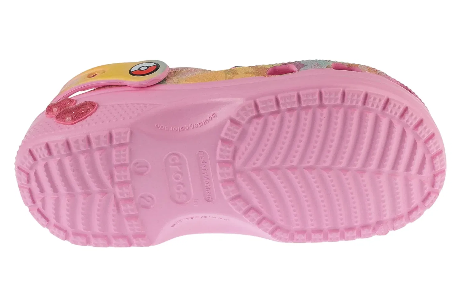 Вьетнамки детские Crocs Classic Pikachu, розовый — фото 4