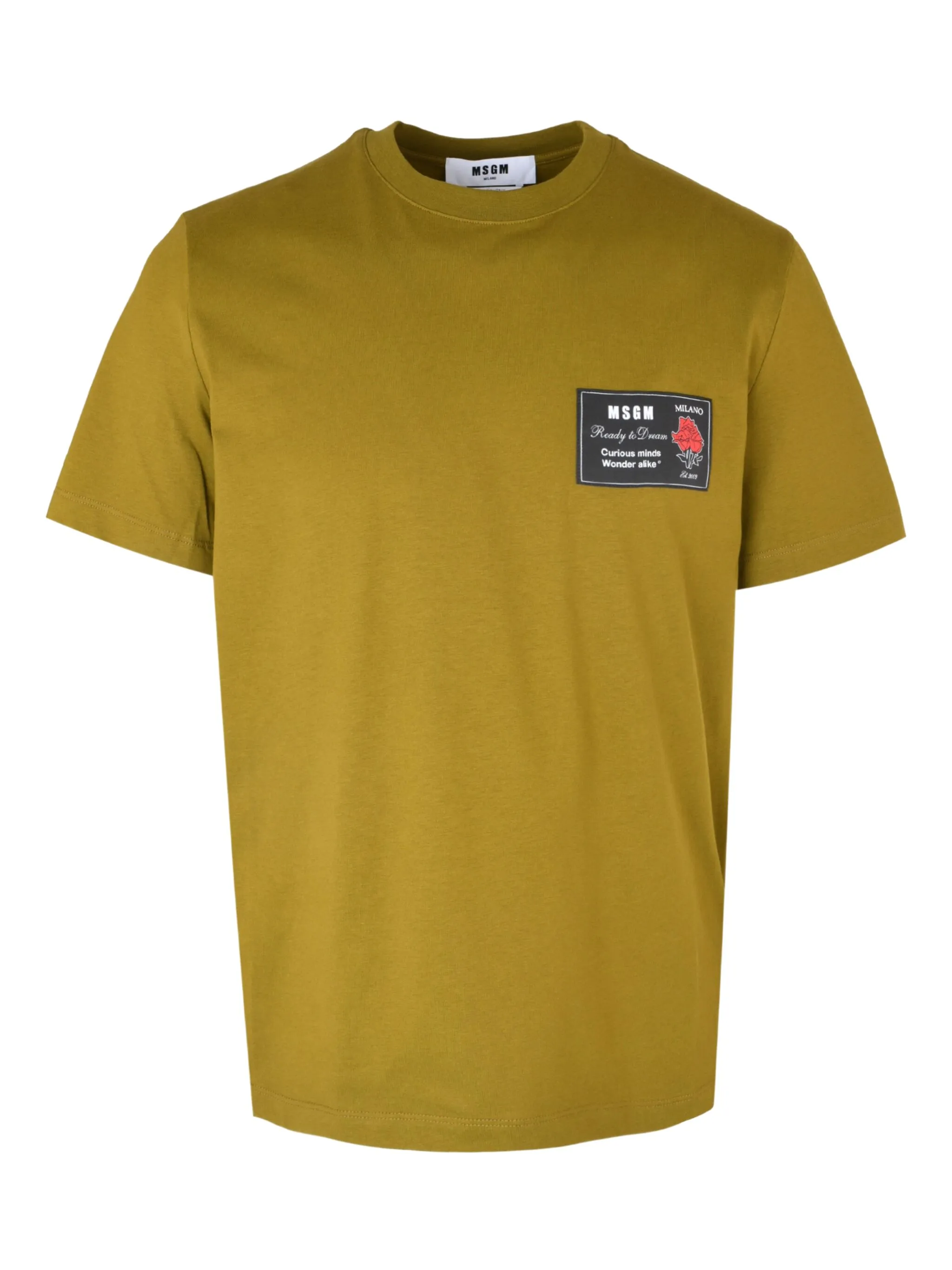 

Футболка с нашивкой Msgm, желтый