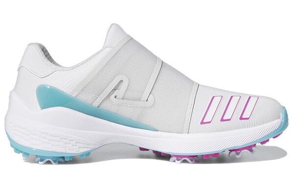 Кроссовки (WMNS) Adidas ZG23 BOA Lightstrike Golf Shoes 'White Preloved Blue', серый — фото 2