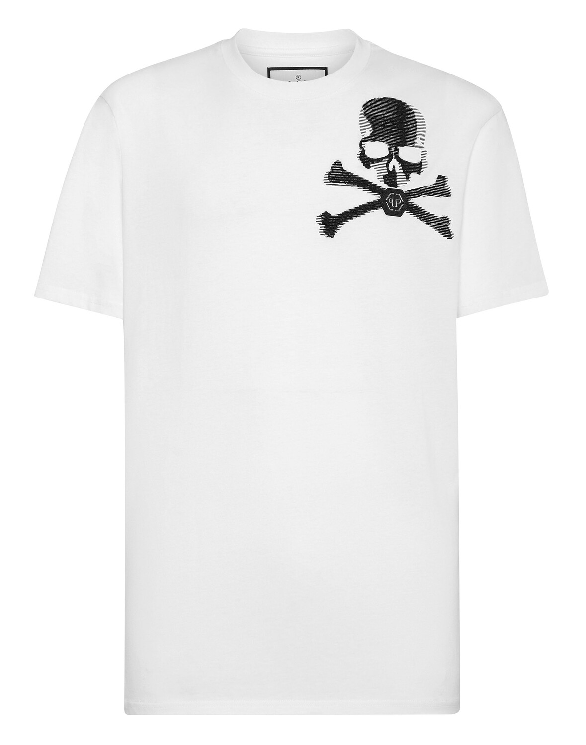 

Футболка с круглым вырезом SS Skull&Bones Philipp Plein, белый