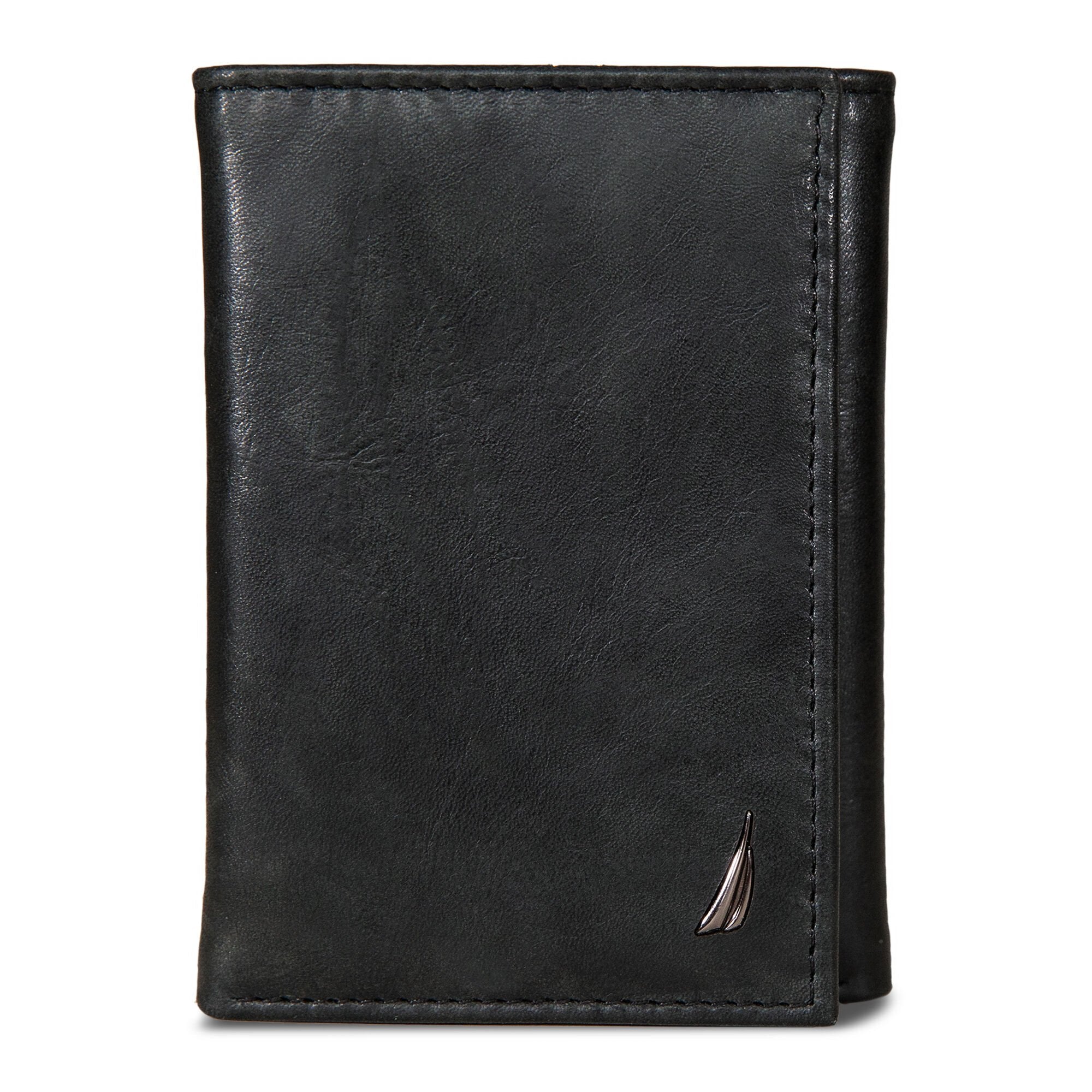 

Мужской кожаный кошелек Nautica Trifold, цвет black iron wash
