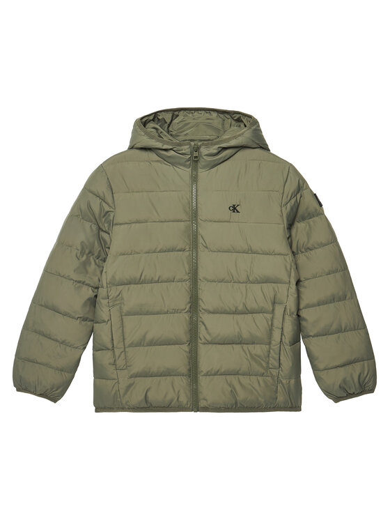 

Зимняя куртка стандартного кроя Inst Logo IB0IB02174 D Calvin Klein Jeans, зеленый