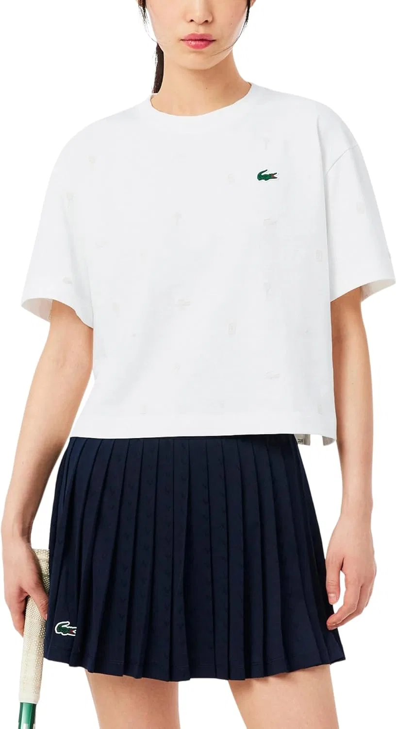Футболка теннисная Lacoste Oversized Ultra Dry, белый