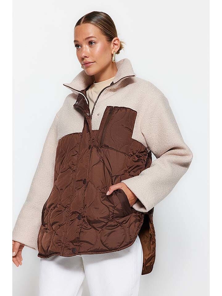 

Переходная куртка trendyol Übergangsjacke, цвет Creme/Braun