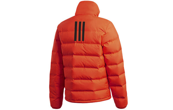 Пуховик adidas Outdoor waterproof Sports Stay Warm Stand Collar Down Jacket Orange, оранжевый — фото 2