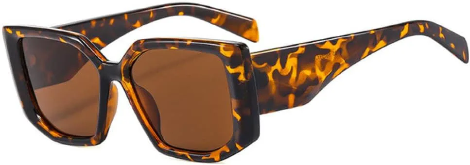 

Женские панк-солнцезащитные очки для женщин и мужчин, градиентные солнцезащитные очки, женские очки с защитой от УФ-излучения UV400 LANGSER, C6leopard-brown