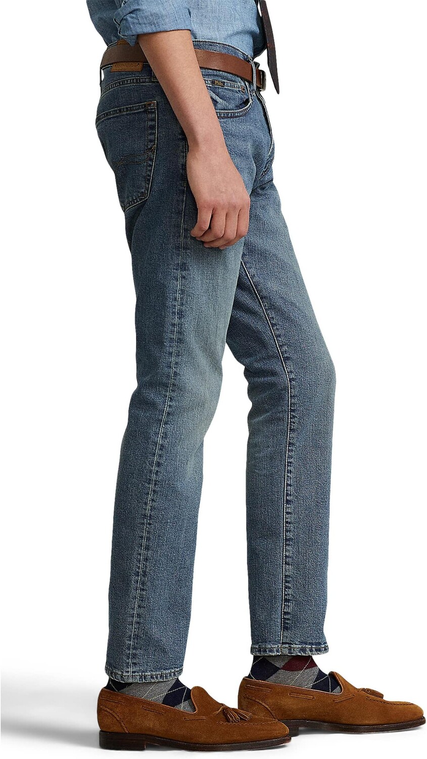 Джинсы Varick Slim Straight Jeans Polo Ralph Lauren, цвет Dixon Light — фото 3