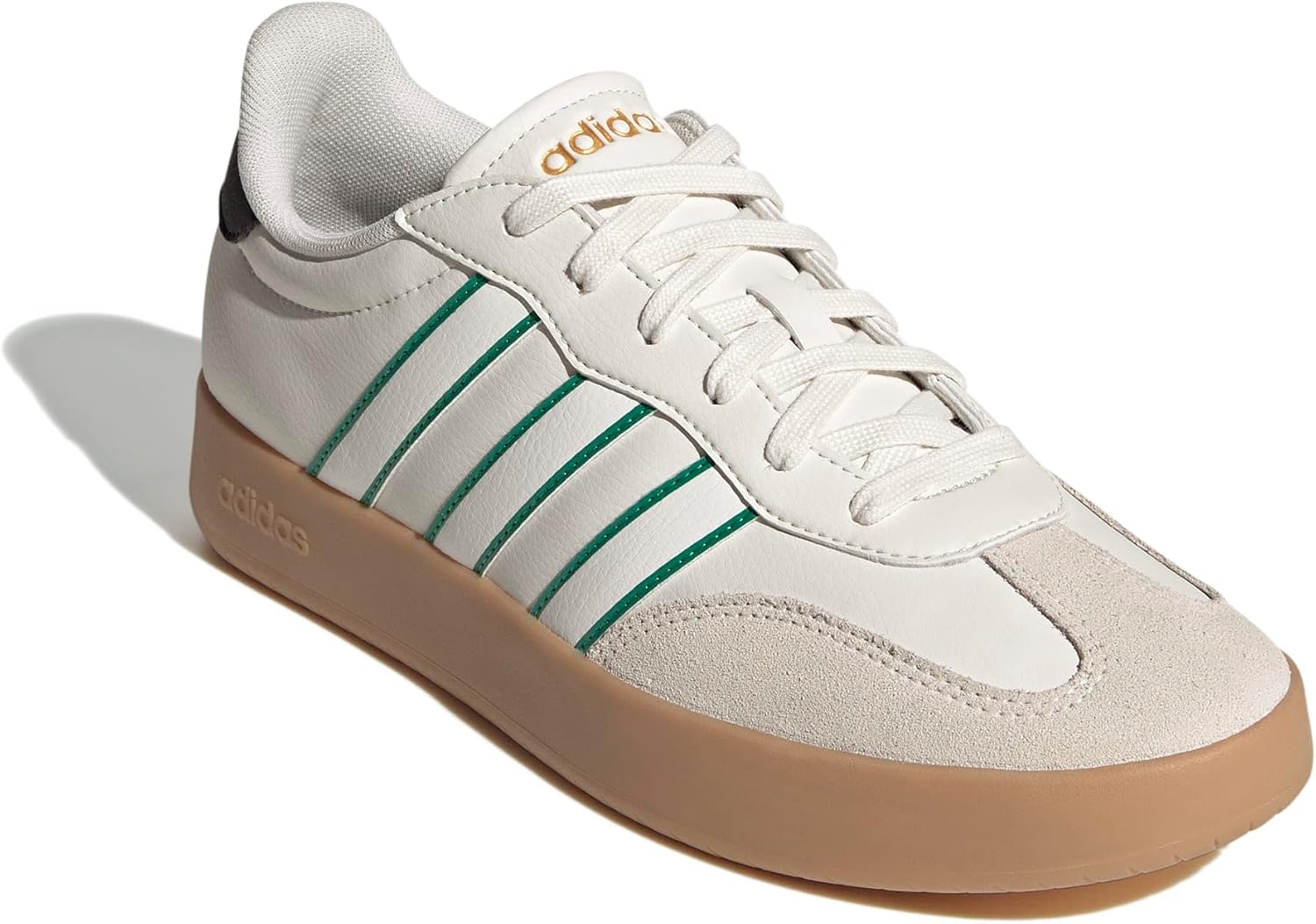 Мужские модные кроссовки Adidas Barreda, белый/зеленый — фото 4