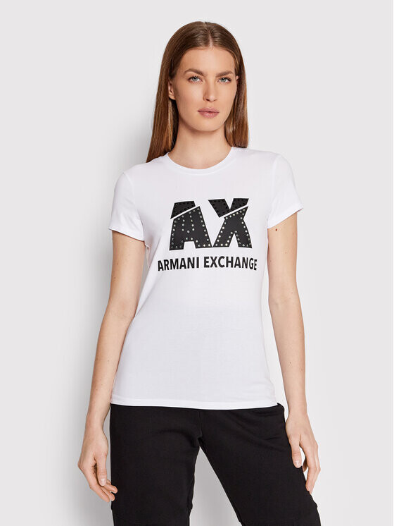 

Футболка узкого кроя Armani Exchange, белый