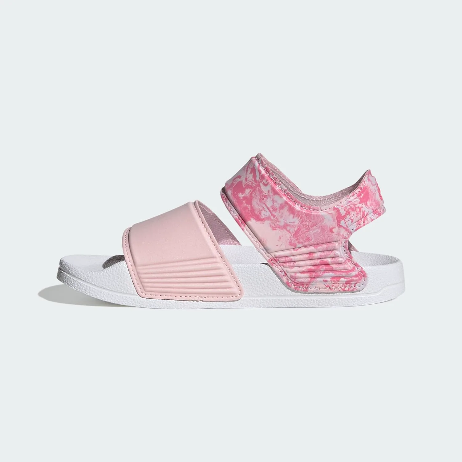 Сланцы Adidas Kids Adilette, розовый/белый — фото 4
