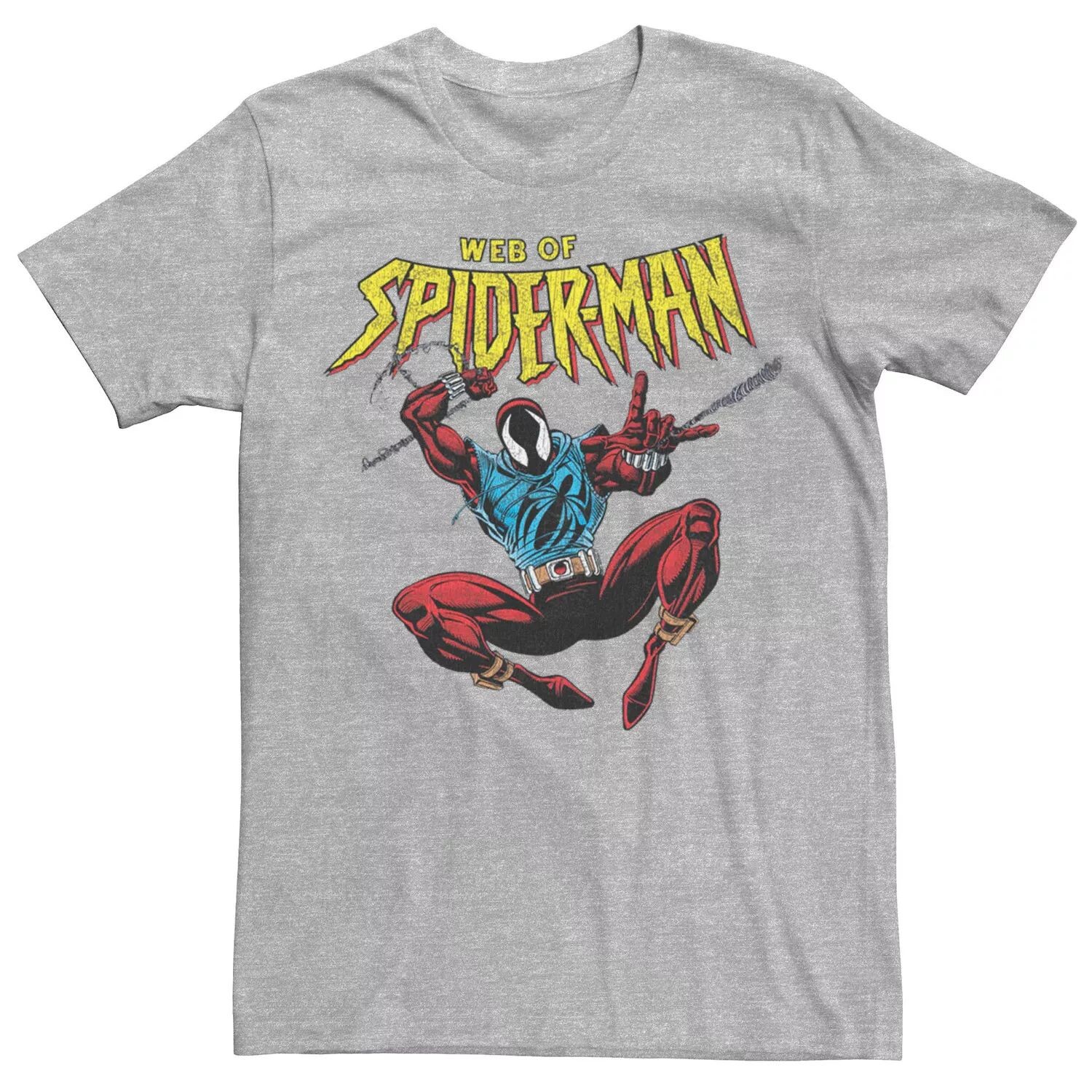 

Мужская футболка с портретом Marvel Spider-Man Web Of Spider-Man Licensed Character