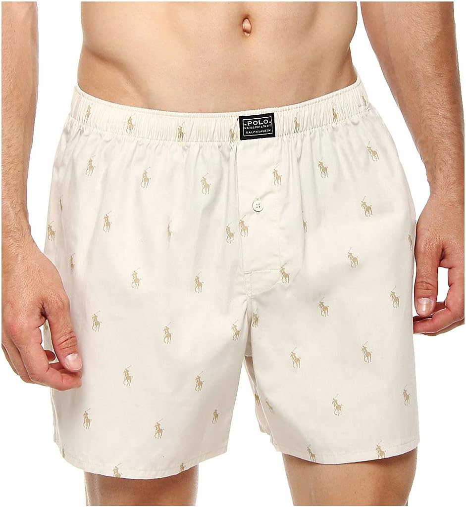 

Polo Ralph Lauren Мужские боксеры All Over Pony Player Woven, Beach Stone/Khaki