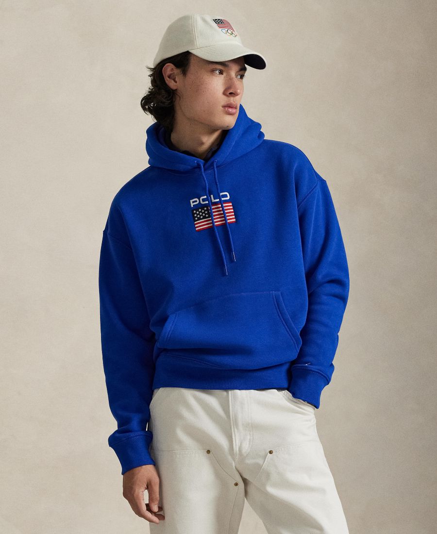 

Мужская флисовая толстовка с изображением флага Polo Ralph Lauren, Sapphire Star