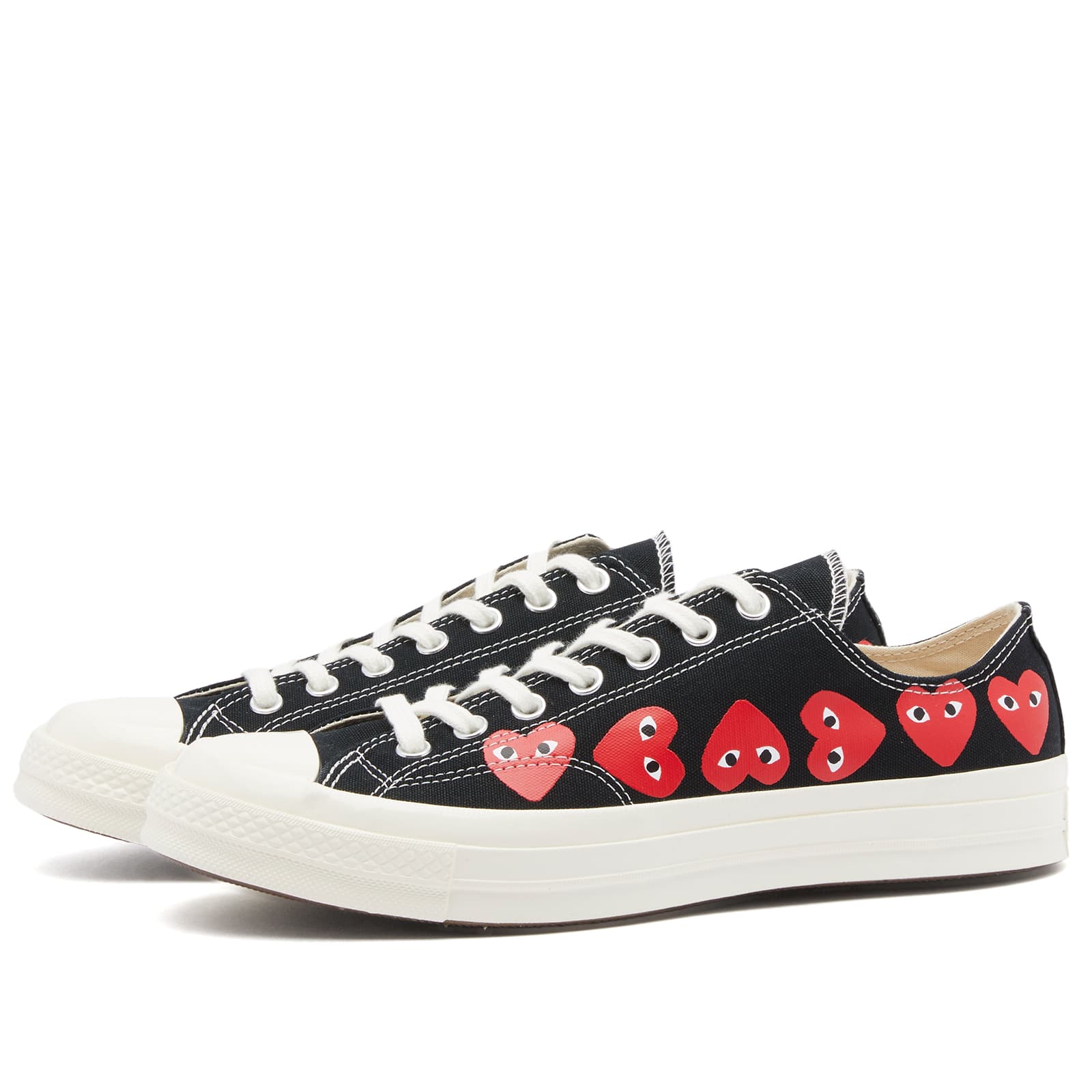 

Кроссовки Comme Des Garçons Play X Converse Multi Heart Low, черный, Черный;серый, Кроссовки Comme Des Garçons Play X Converse Multi Heart Low, черный