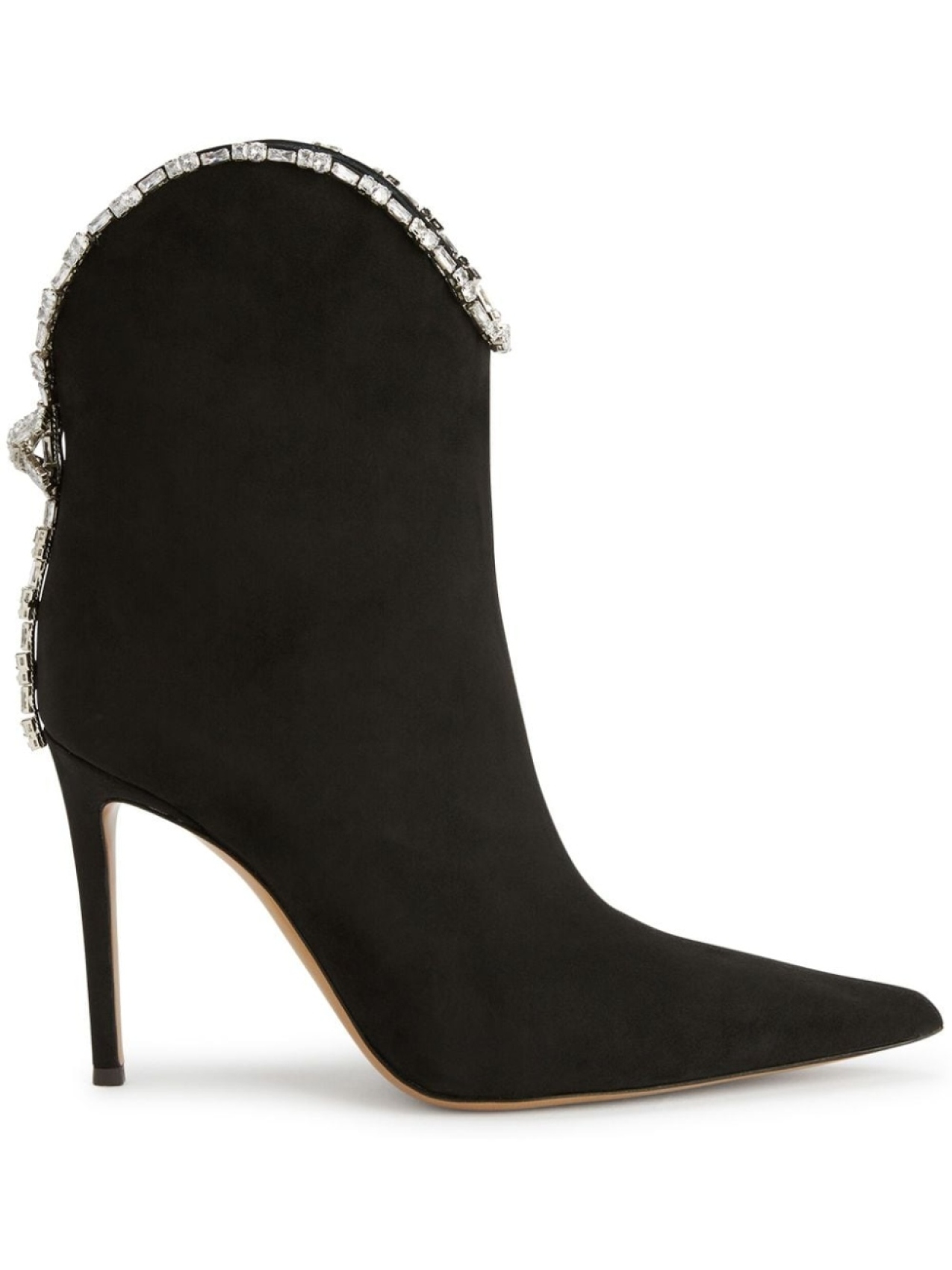 Alexandre Vauthier ботильоны с кристаллами, черный