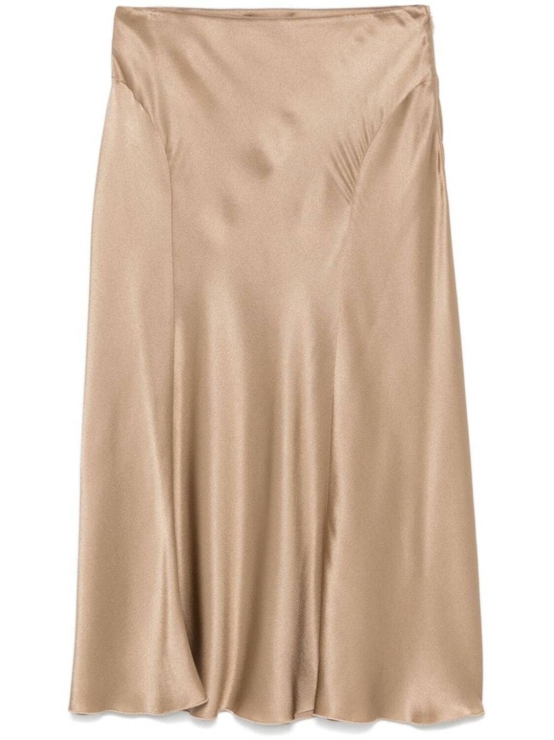 

Alberta Ferretti атласная юбка миди, коричневый