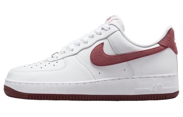 

Кроссовки Nike Air Force 1 Skateboarding Shoes Women's Low-top White/red, белый/красный