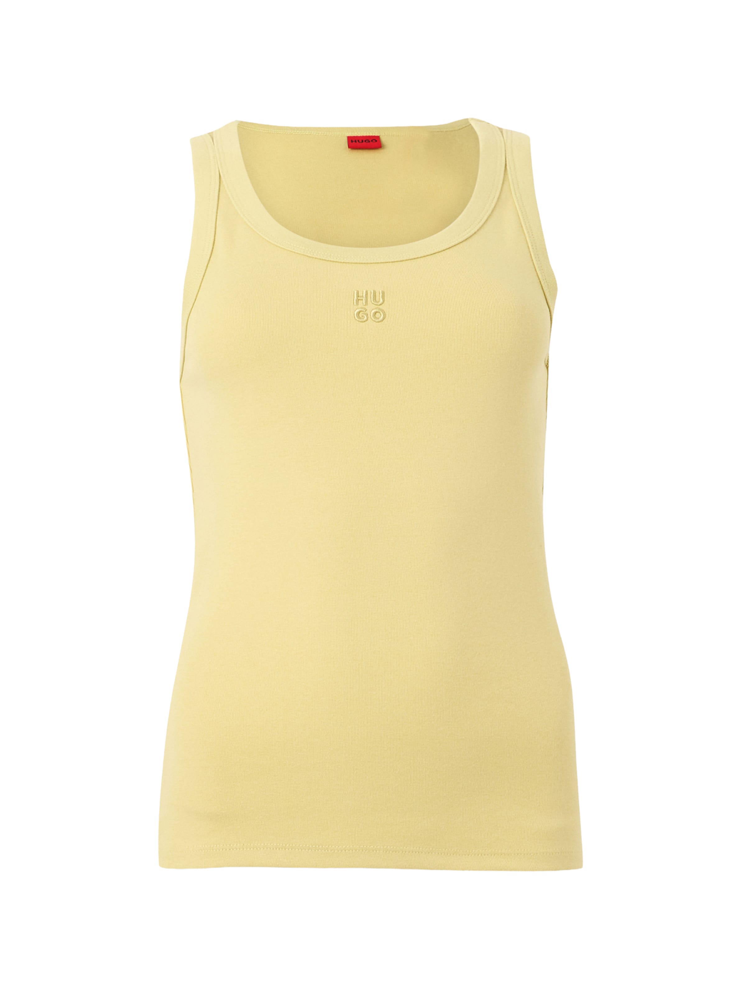

HUGO Топ 'Datamia' в пастельно-желтом цвете