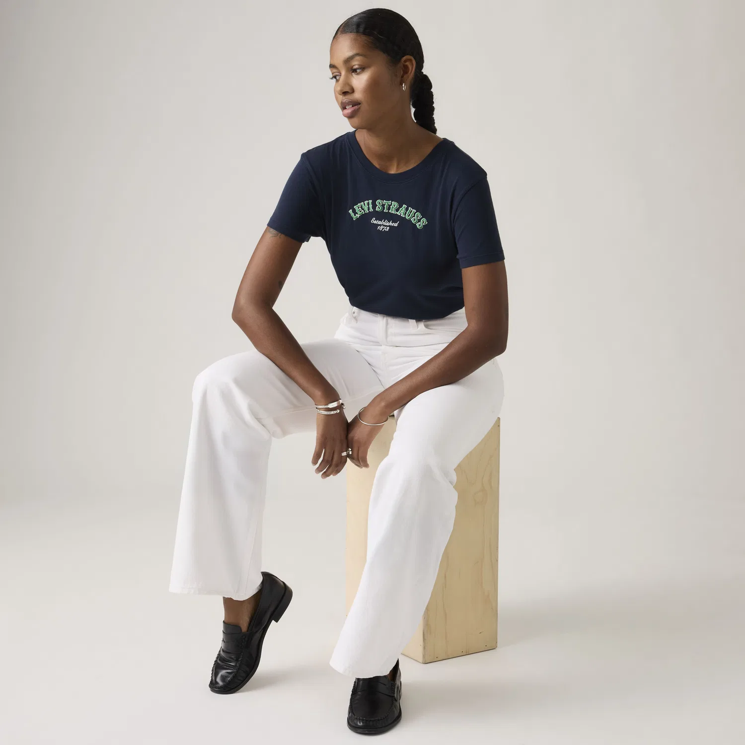 Футболка с коротким рукавом и графическим логотипом Levi's, Blue — фото 2