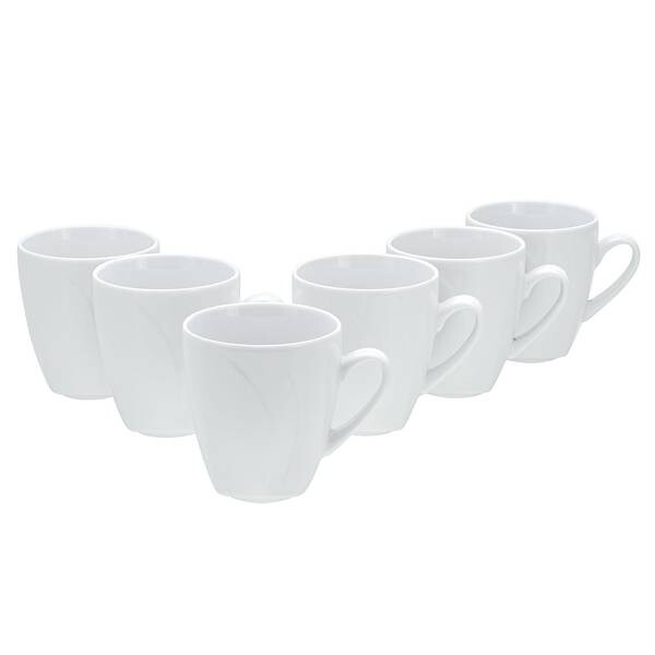

Праздничный набор кофейных кружек из 6 шт. Creatable, белый