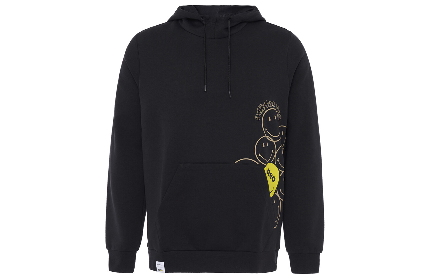 

Толстовка Smiley X мужская черная Adidas Neo, черный