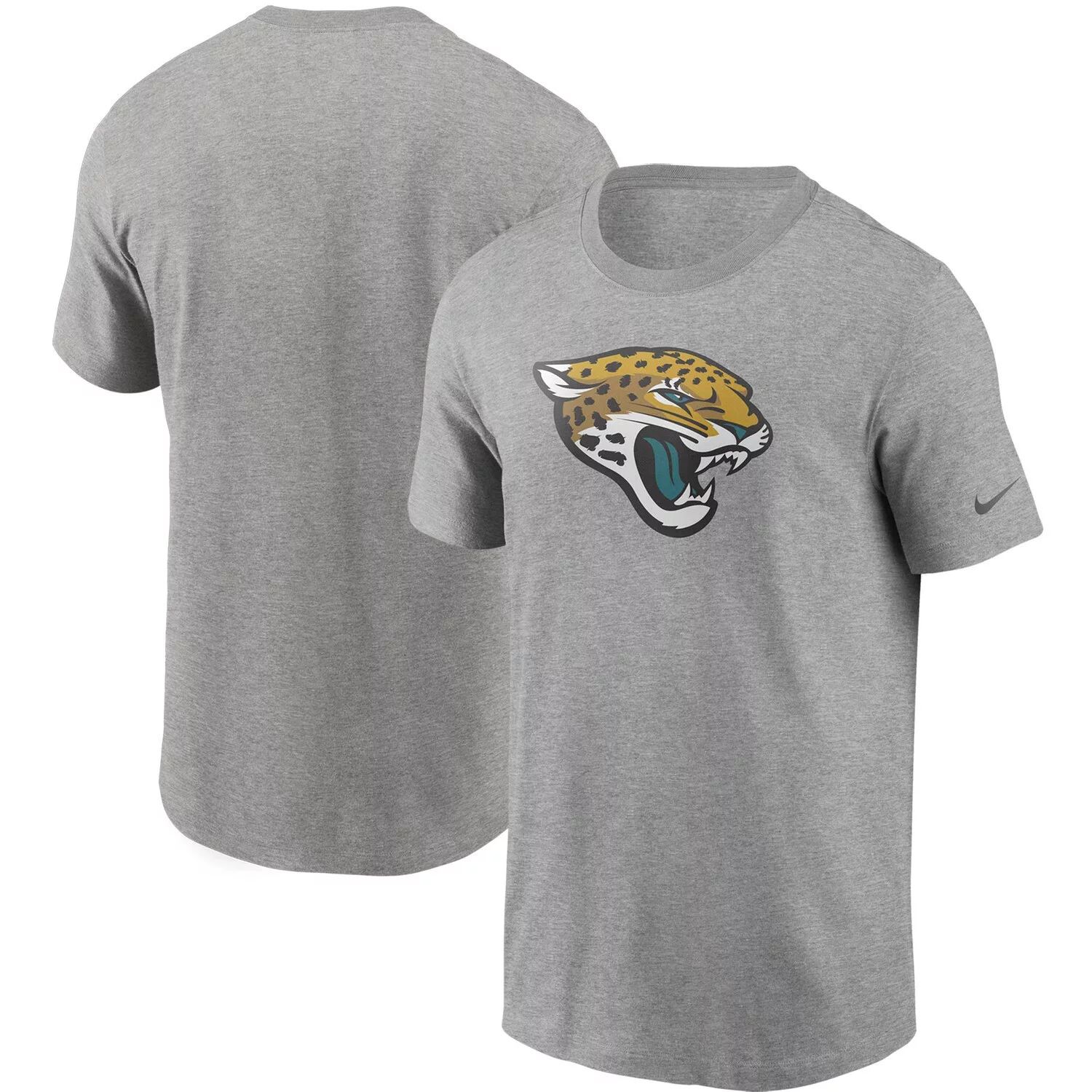 

Мужская серая футболка с логотипом Nike Heathered Jacksonville Jaguars Primary, Серый, Мужская серая футболка с логотипом Nike Heathered Jacksonville Jaguars Primary