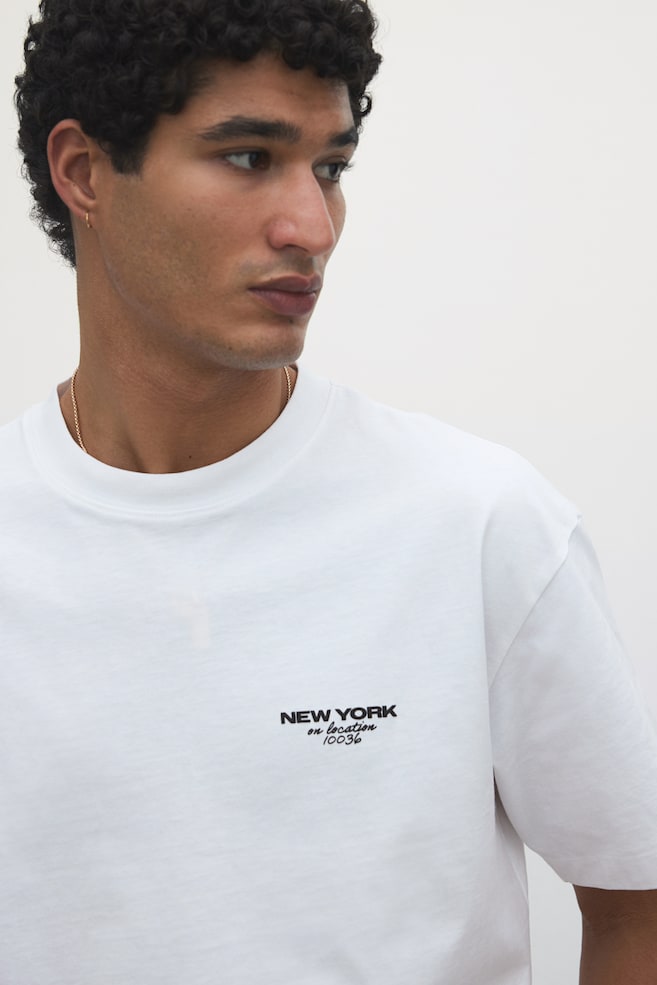 

Футболка свободного кроя с принтом H&M, мультиколор