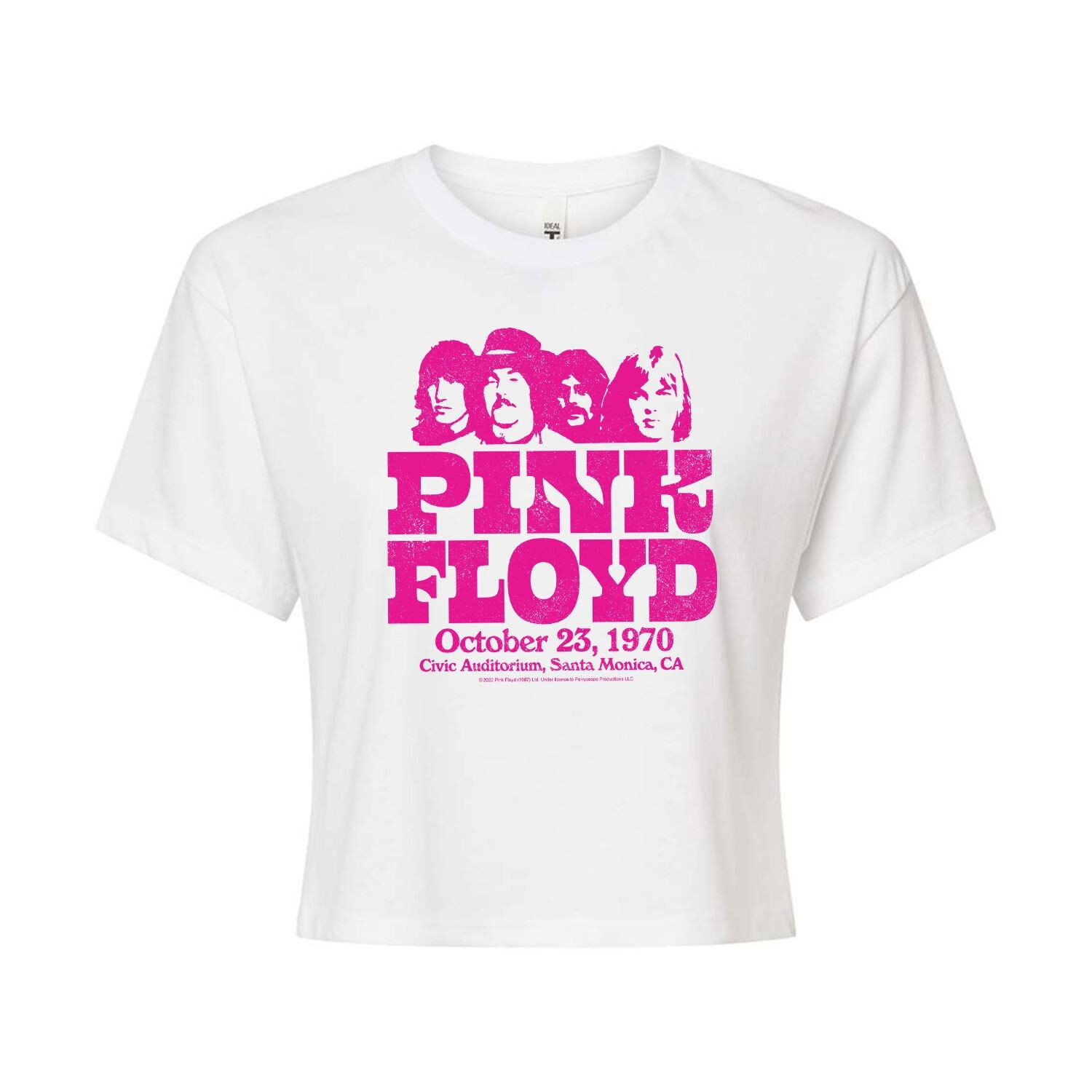 

Укороченная футболка с рисунком Pink Floyd Civic для юниоров Licensed Character