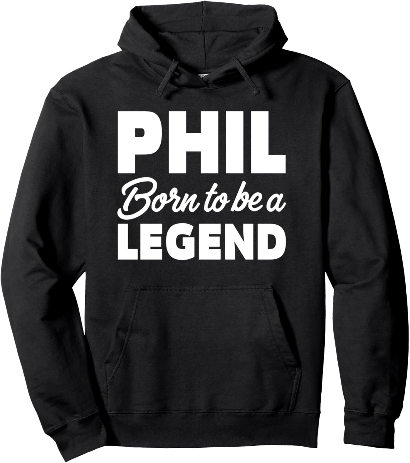

Фил, имя, рожденный стать легендой, Филип, мужчина, мальчик, муж, худи Phil Legend Tees, черный