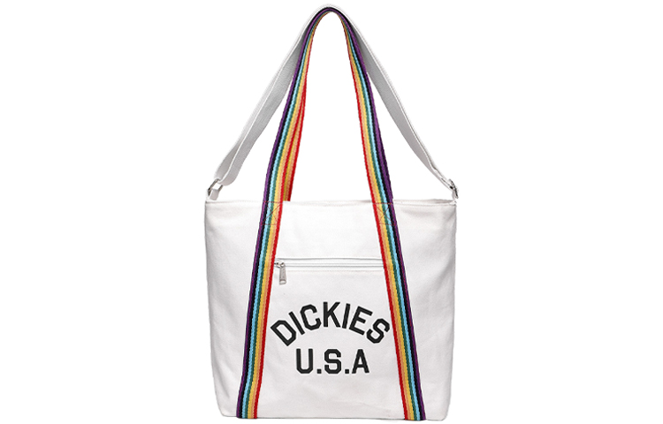 

Dickies Холщовая сумка через плечо, сумка через плечо, холщовая сумка, обычная женская, белая, многоцветная