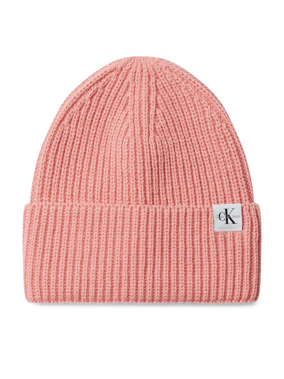 

Шапка Monogram Rib Beanie IU0IU00440 Calvin Klein Jeans, розовый