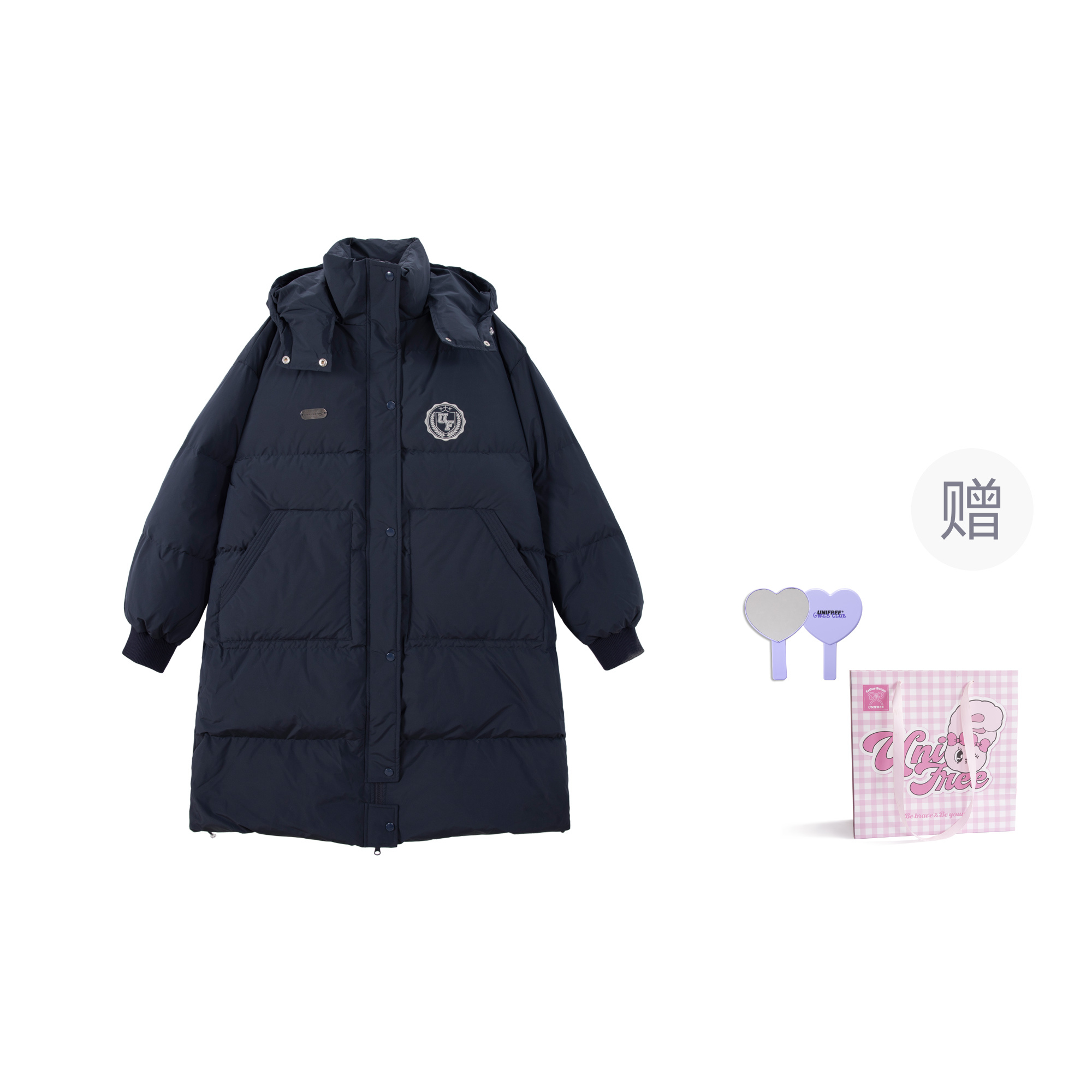 

Unifree Женская пуховая куртка, 80% Fleece-Lined Navy Blue (Giveaway)