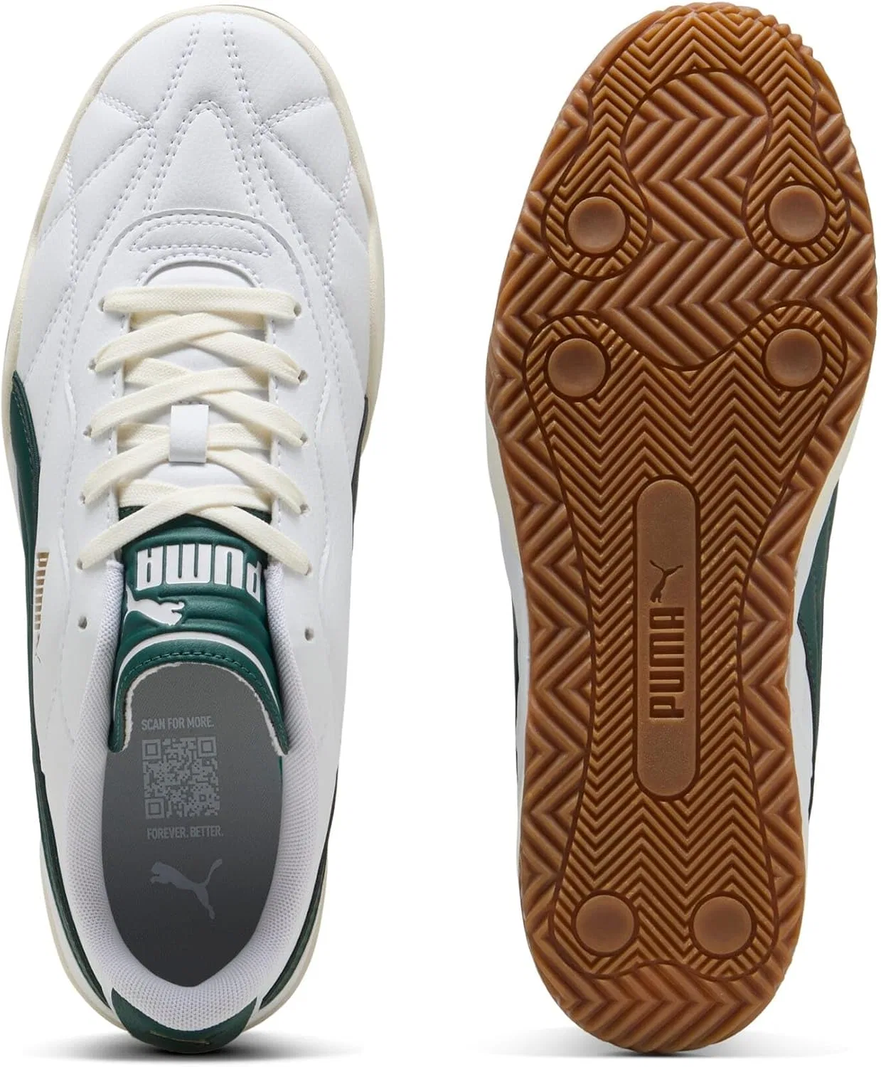 Кроссовки PUMA Tifosi унисекс для взрослых, White With Green — фото 4
