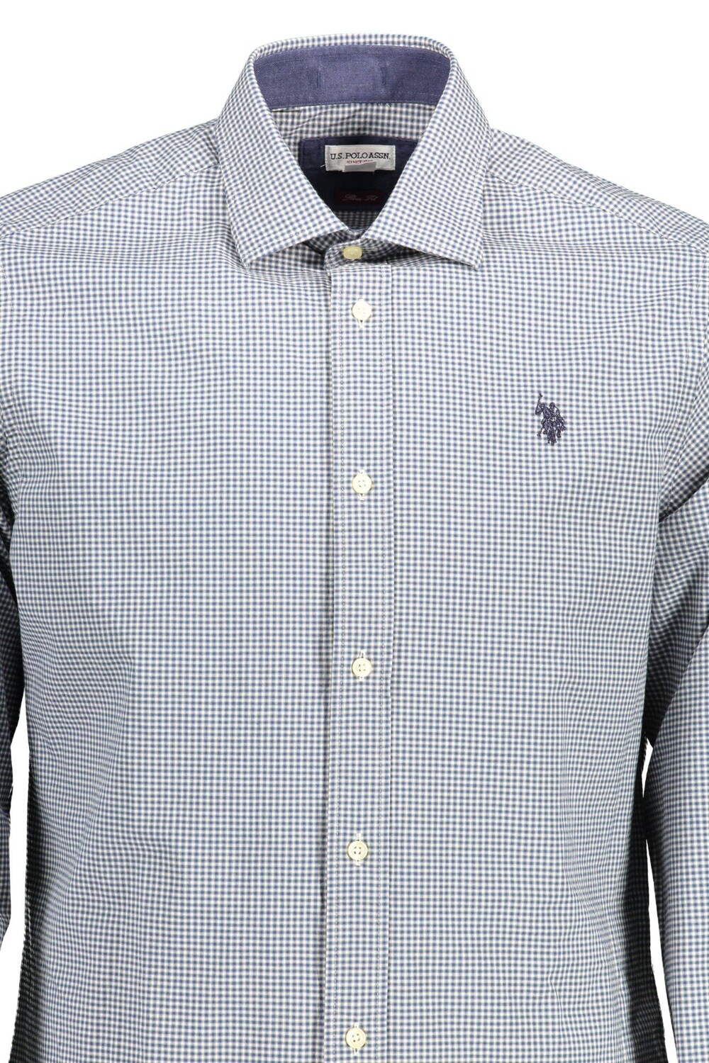 

США ПОЛО ASSN. Элегантная мужская рубашка Slim Fit с длинным рукавом U.S. Polo Assn., цвет Light Blue