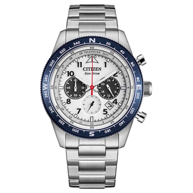 

CITIZEN Часы FUTURE FORCE Series Light Powered Quartz Movement Stainless Steel Strap Watch Men's Watch White Dial