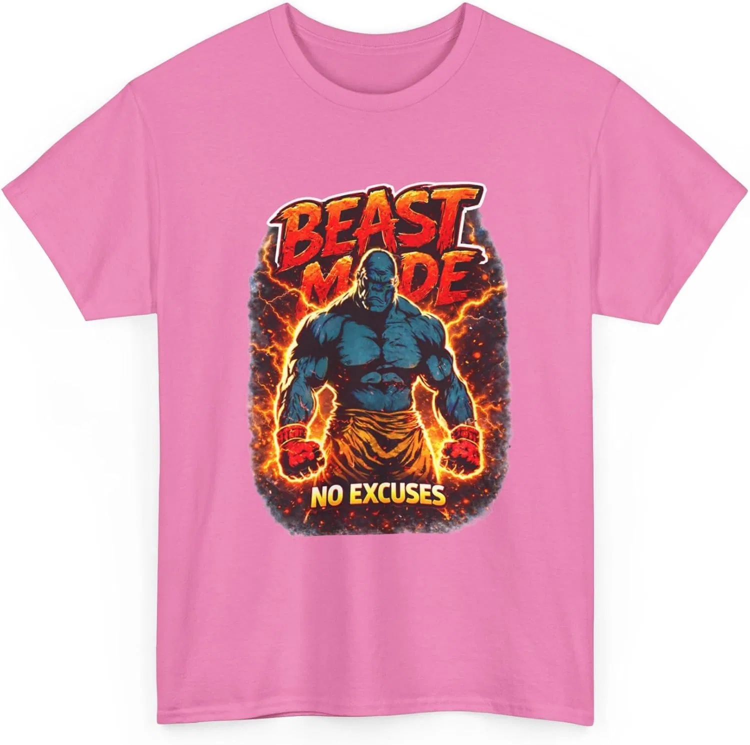 Футболка тренировочная Beast Mode No Excuses, Azalea — фото 4