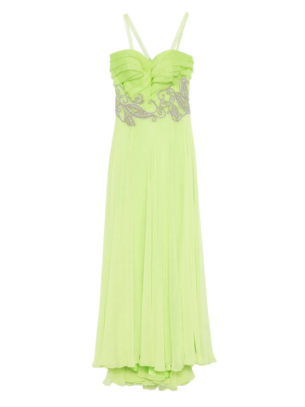 

Декорированное платье с оборками Gemy Maalouf, зеленый