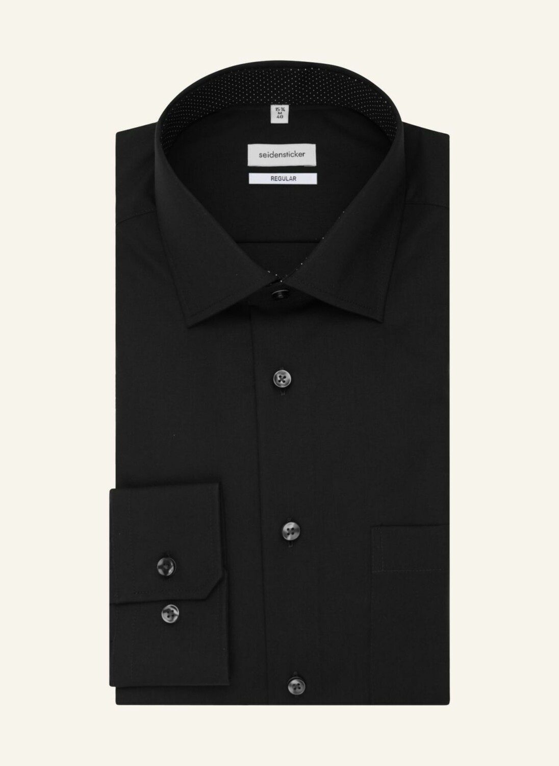 

Рубашка seidensticker Regular Fit, черный