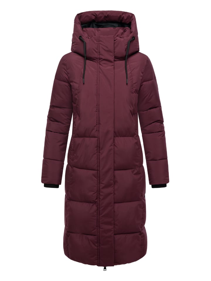 

Стеганое пальто Чумании XVI в цвете Вино Marikoo