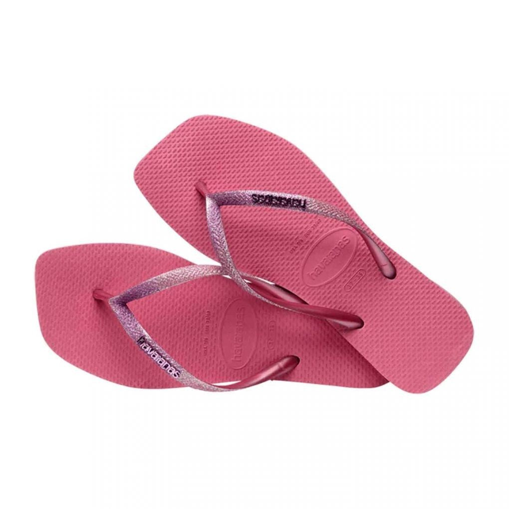 Havaianas Slim 4148102-1750 Женские сандалии Розовый глиттер Шлепанцы — фото 4