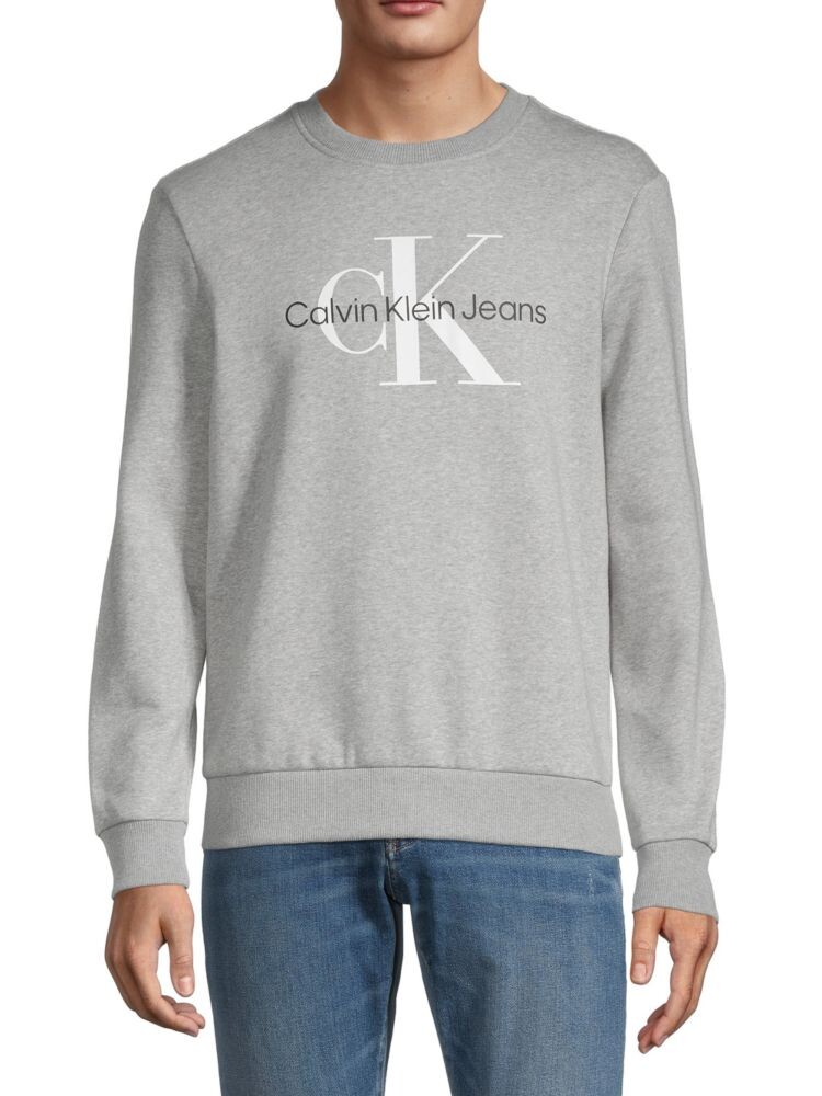 

Толстовка с логотипом Calvin Klein, серый