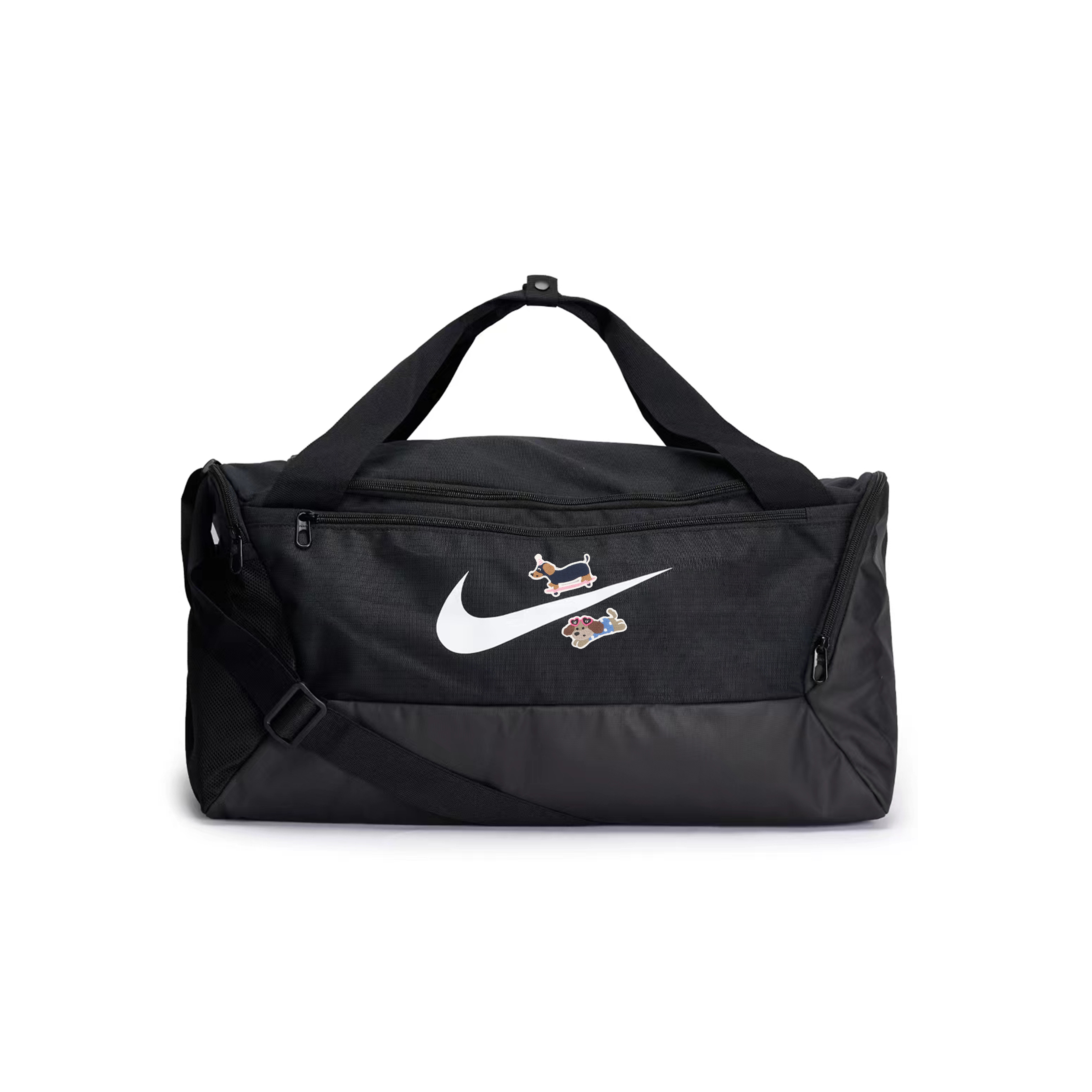 

Nike Большая спортивная сумка из ткани унисекс черная, Dachshund