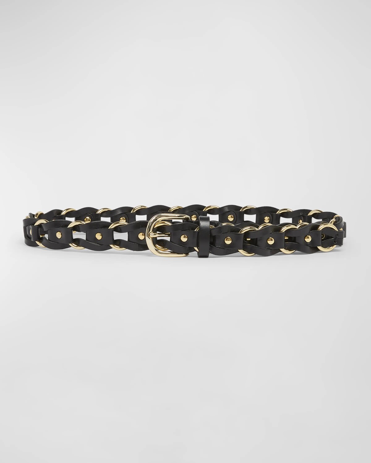

Кожаный ремень Bali золотистого цвета с цепочкой Isabel Marant, цвет Black Gold