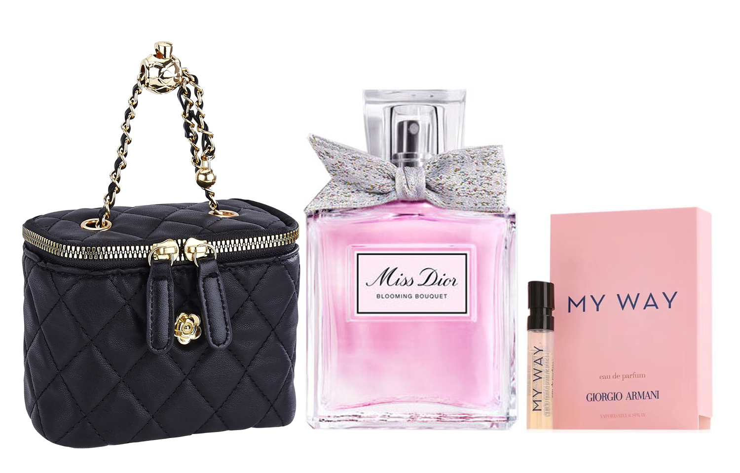 

Наборы духов blooming bouquet для женщин DIOR, dior j'adore sweetheart eau de toilette 100ml+j'adore you deodorant trial 1.2ml+mini one shoulder bag