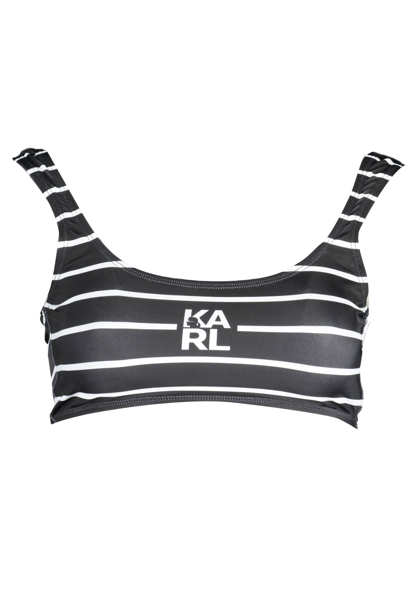 

Бра-бандо Karl Lagerfeld Beachwear с контрастными полосами, черный