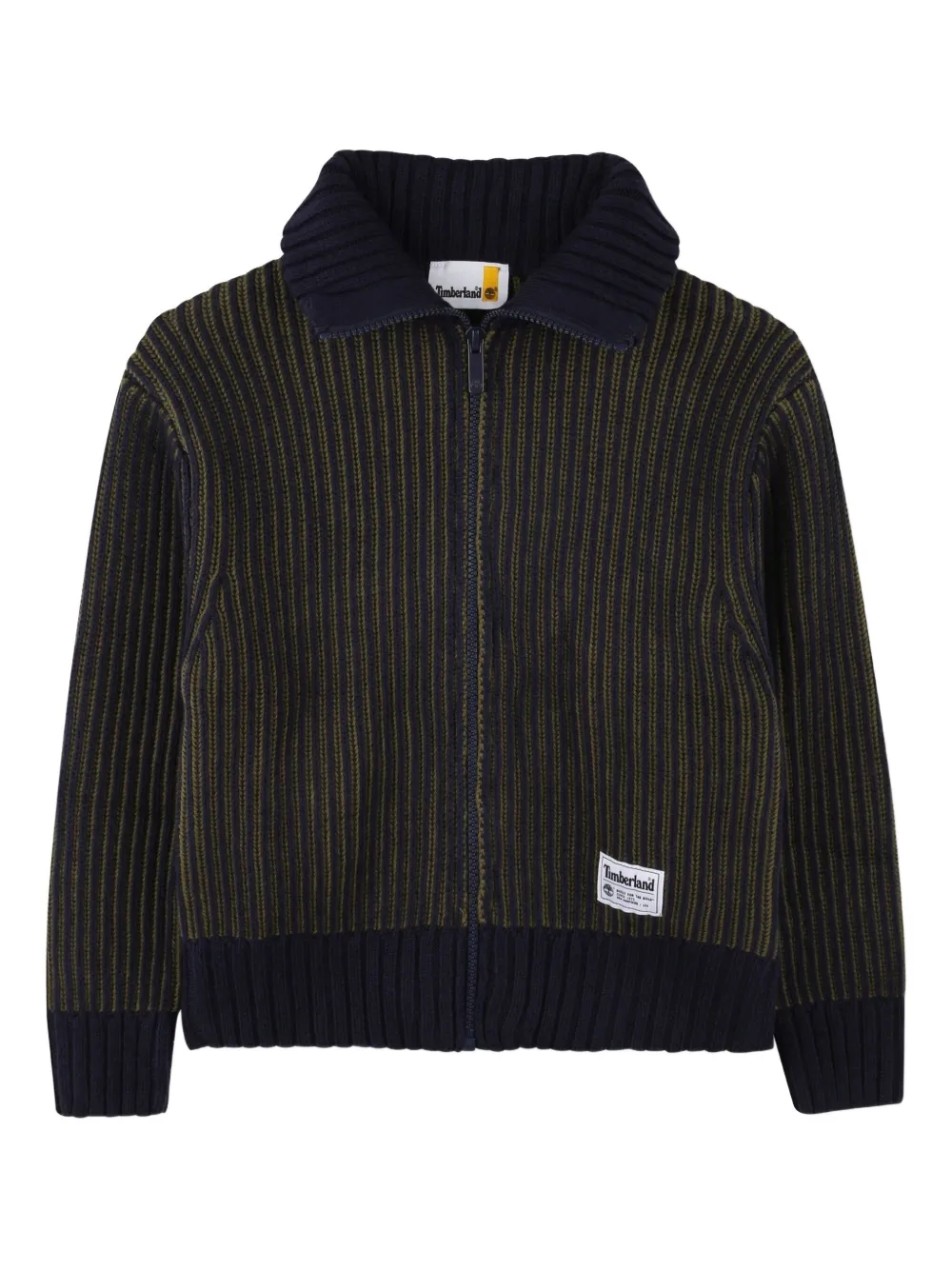 

Кардиган на молнии в рубчик Timberland Kids, черный